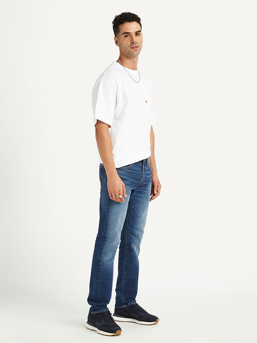 Men's 511 Blue Slim Fit Mid Rise Jeans - 91d375ee-7a23-4ebf-85cc-901598faee49 View