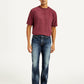 Men's 511 Navy Blue Slim Fit Mid Rise Jeans - Front View
