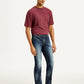 Men's 511 Navy Blue Slim Fit Mid Rise Jeans - Side View