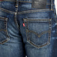 Men's 511 Navy Blue Slim Fit Mid Rise Jeans - Detail View