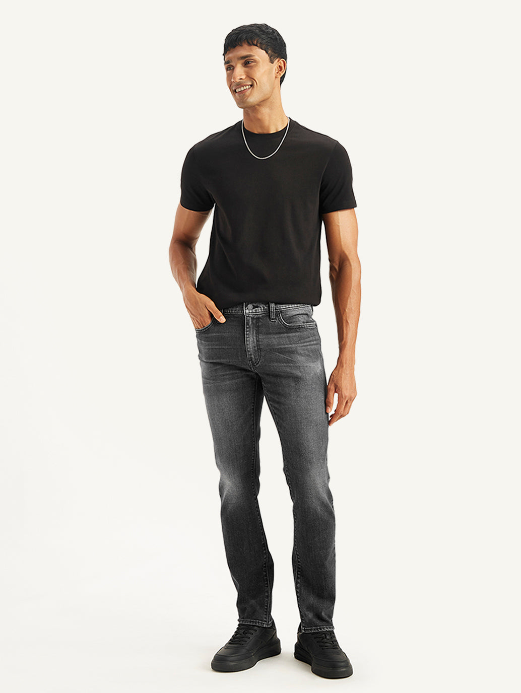 Men's 511 Grey Slim Fit Mid Rise Jeans - e9431408-008e-430a-a1a3-d7d4a9063955 View