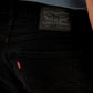 Men's 511 Black Slim Fit Mid Rise Jeans - Detail View