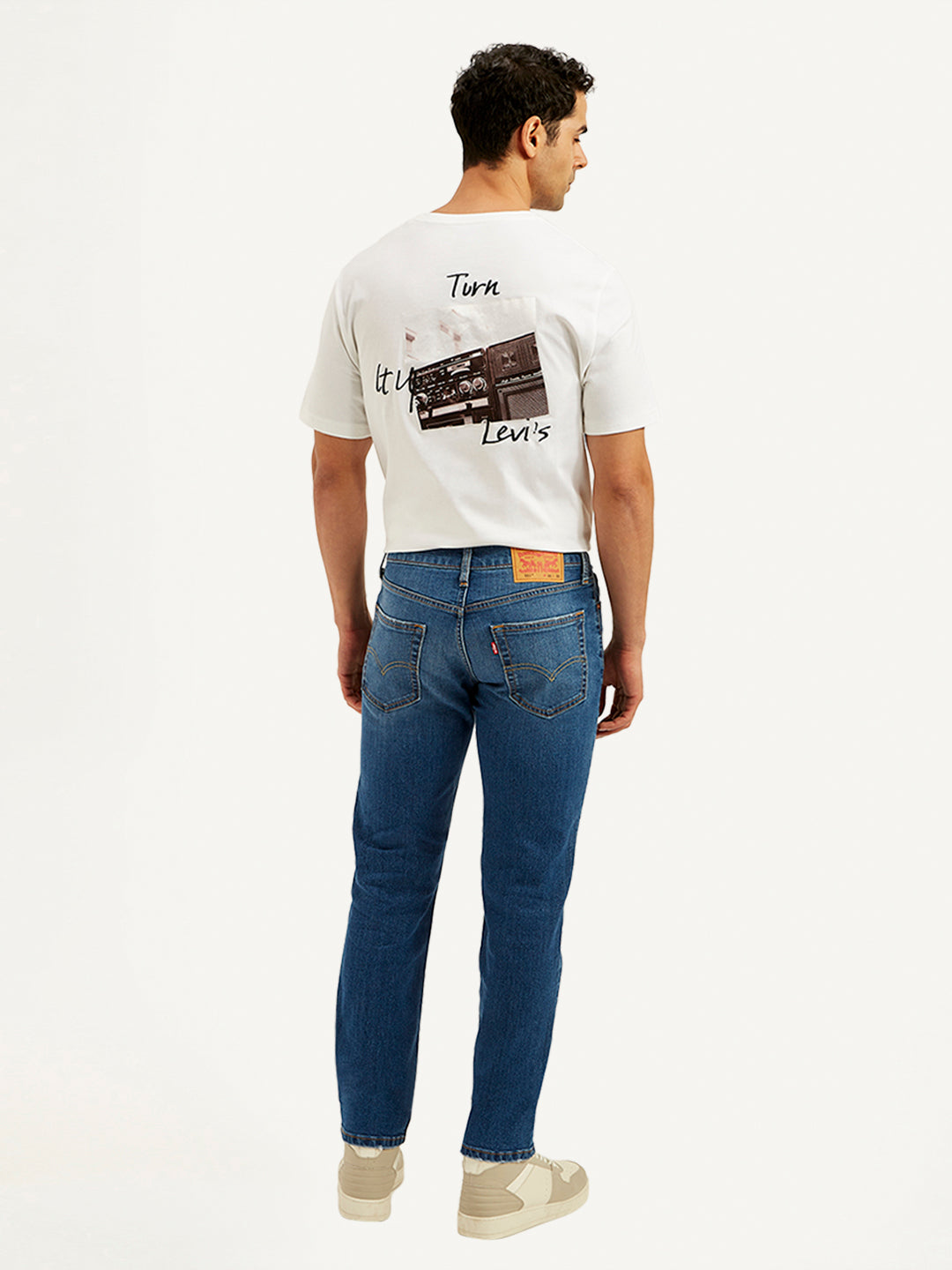 Men's 511 Blue Slim Fit Mid Rise Jeans - 20 View