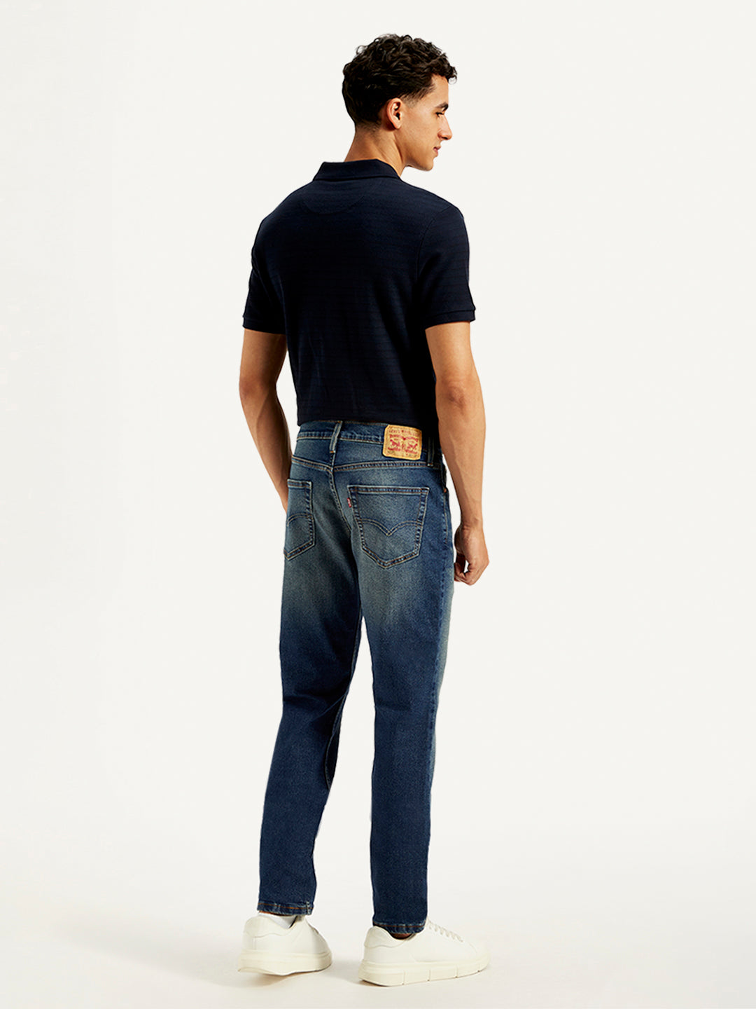 Men's 511 Navy Blue Slim Fit Mid Rise Jeans - 20 View