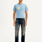 Men's 511 Blue Slim Fit Mid Rise Jeans - Front View