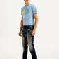 Men's 511 Blue Slim Fit Mid Rise Jeans - Side View