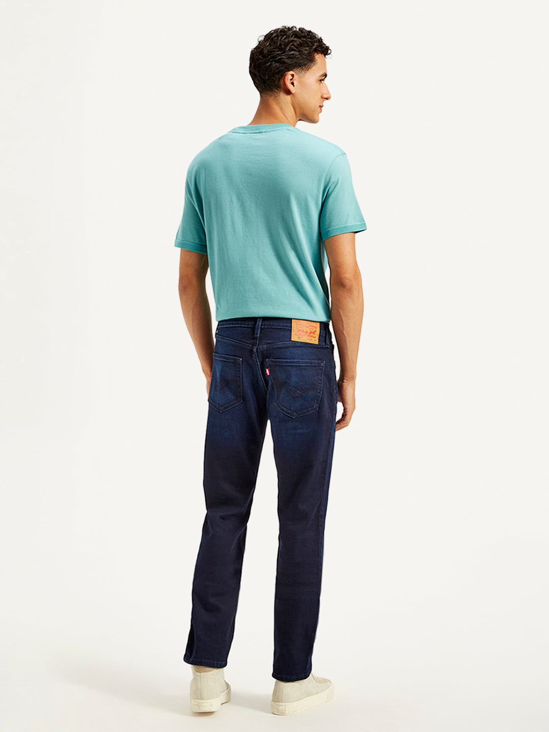 Men's 511 Navy Blue Slim Fit Mid Rise Jeans - 20 View