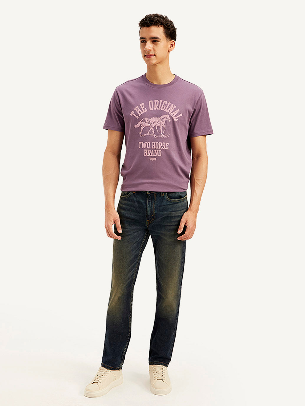 Men's 511 Navy Blue Slim Fit Mid Rise Jeans - Front View