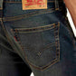 Men's 511 Navy Blue Slim Fit Mid Rise Jeans - Detail View