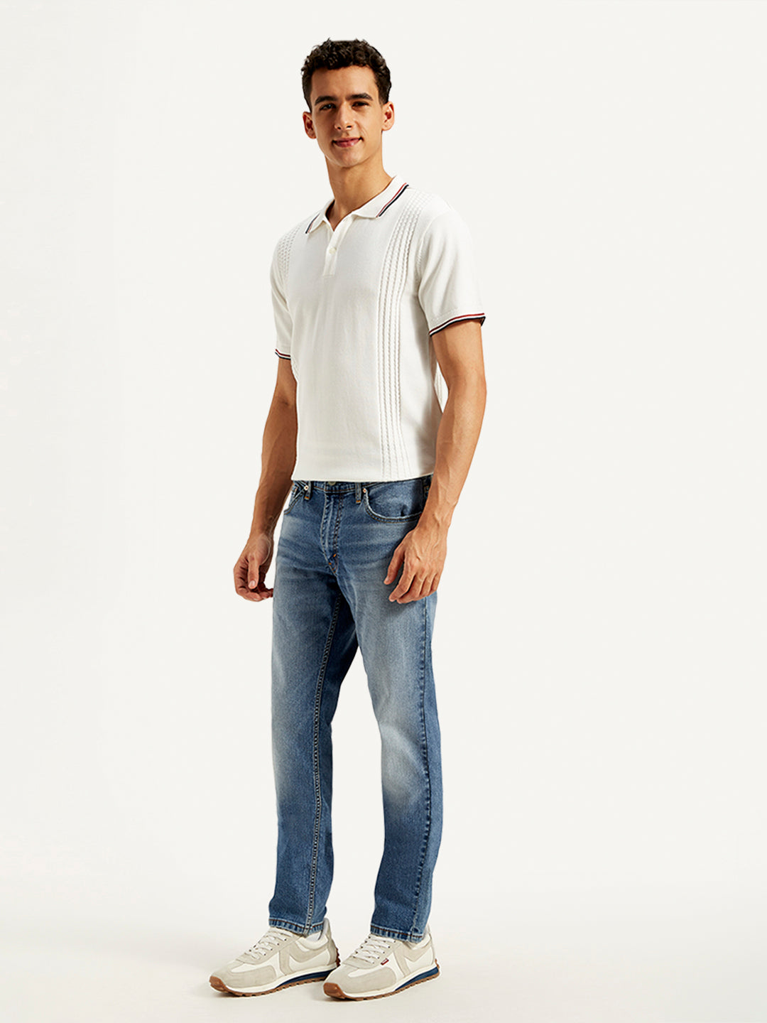 Men's 511 Blue Slim Fit Mid Rise Jeans - 20 View