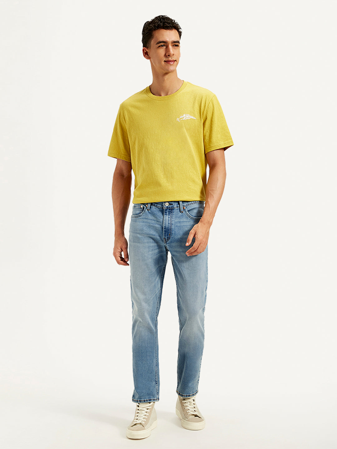 Men's 511 Blue Slim Fit Mid Rise Jeans - 20 View