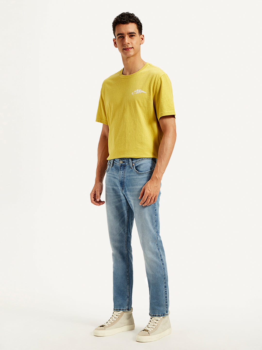 Men's 511 Blue Slim Fit Mid Rise Jeans - 20 View