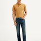 Men's 511 Dark Blue Slim Fit Mid Rise Jeans - Front View