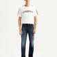 Men's 511 Dark Blue Slim Fit Mid Rise Jeans - Front View