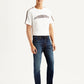 Men's 511 Dark Blue Slim Fit Mid Rise Jeans - Side View