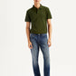 Men's 511 Dark Blue Slim Fit Mid Rise Jeans - Front View