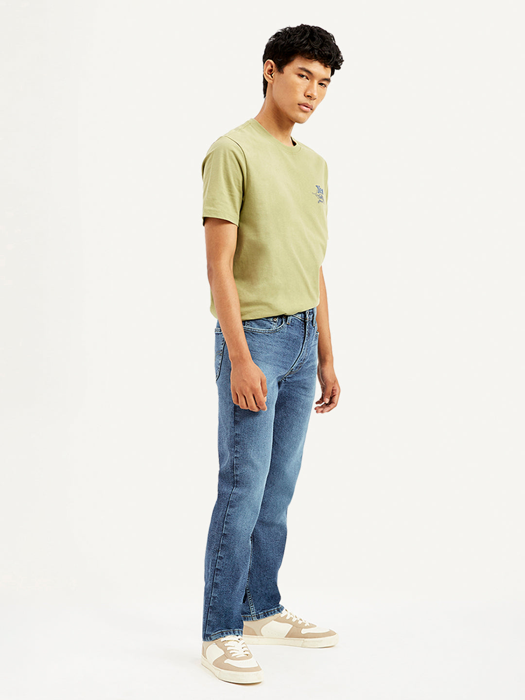 Men's 511 Blue Slim Fit Mid Rise Jeans - 20 View