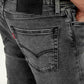 Men's 511 Charcoal Grey Slim Fit Mid Rise Jeans - Detail View