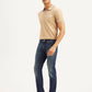 Men's 511 Navy Blue Slim Fit Mid Rise Jeans - Side View