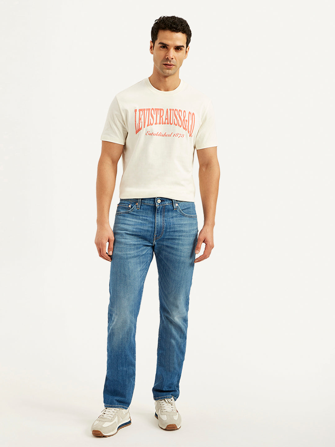 Men's 511 Blue Slim Fit Mid Rise Jeans - 20 View