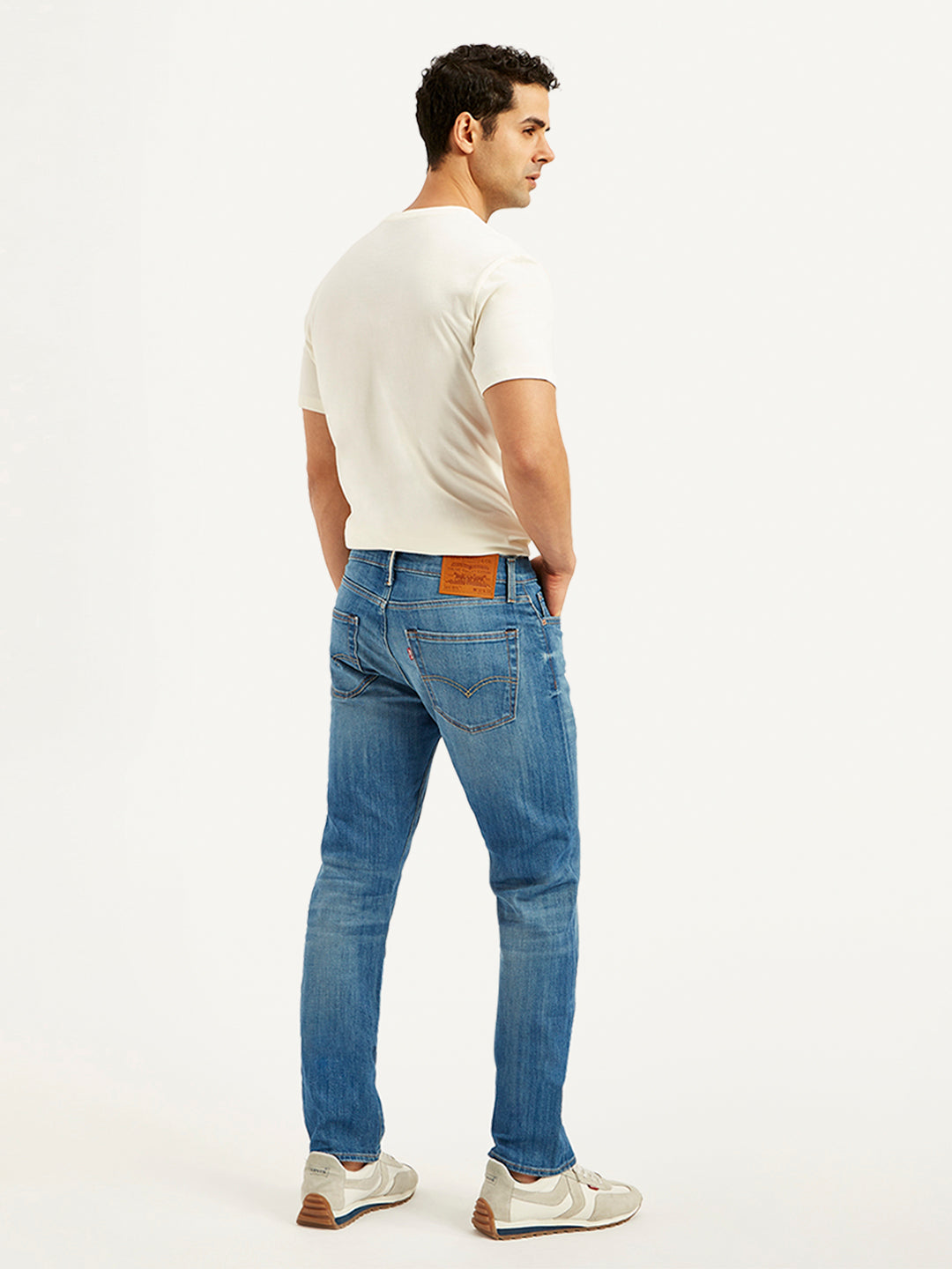 Men's 511 Blue Slim Fit Mid Rise Jeans - 20 View