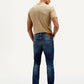 Men's 511 Dark Blue Slim Fit Mid Rise Jeans - Back View