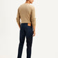 Men's 511 Navy Blue Slim Fit Mid Rise Jeans - Back View