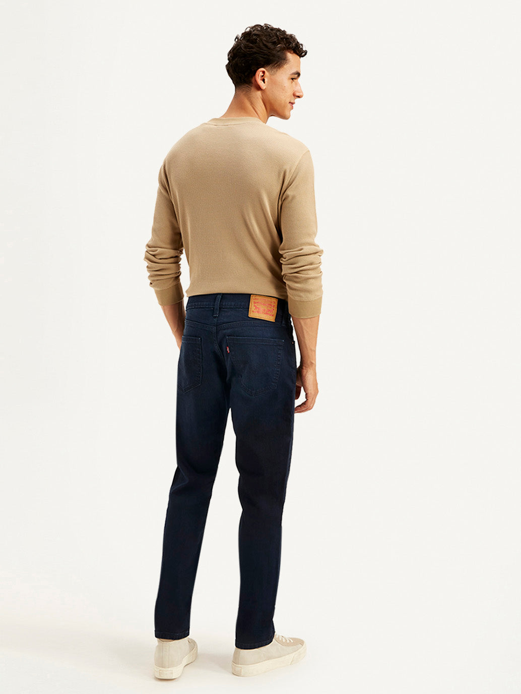 Men's 511 Navy Blue Slim Fit Mid Rise Jeans - Back View