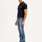 Men's 511 Blue Slim Fit Mid Rise Jeans - Side View