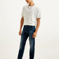Men's 511 Dark Blue Slim Fit Mid Rise Jeans - Side View