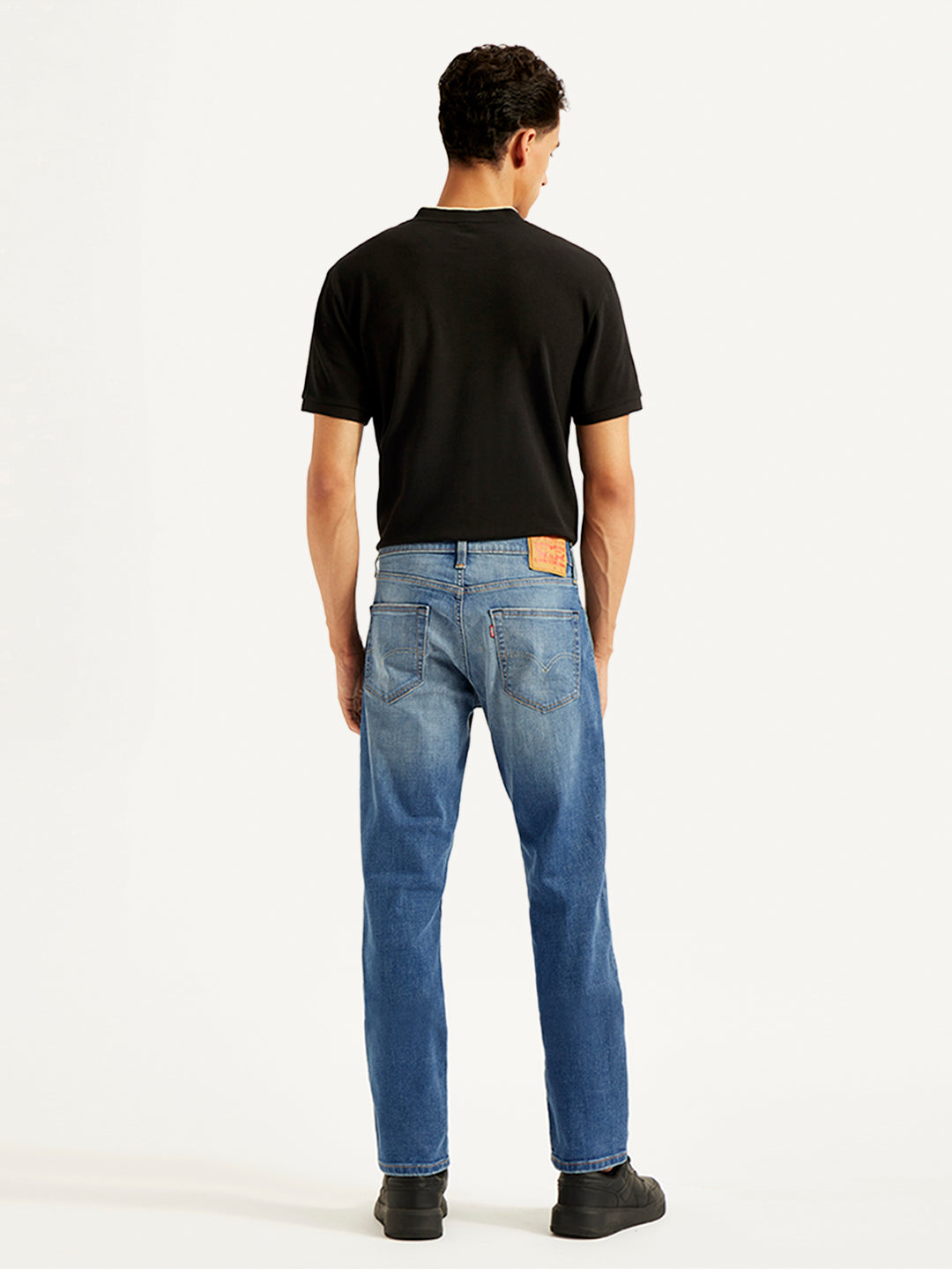 Men's 511 Blue Slim Fit Mid Rise Jeans - Back View