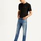 Men's 511 Blue Slim Fit Mid Rise Jeans - Side View