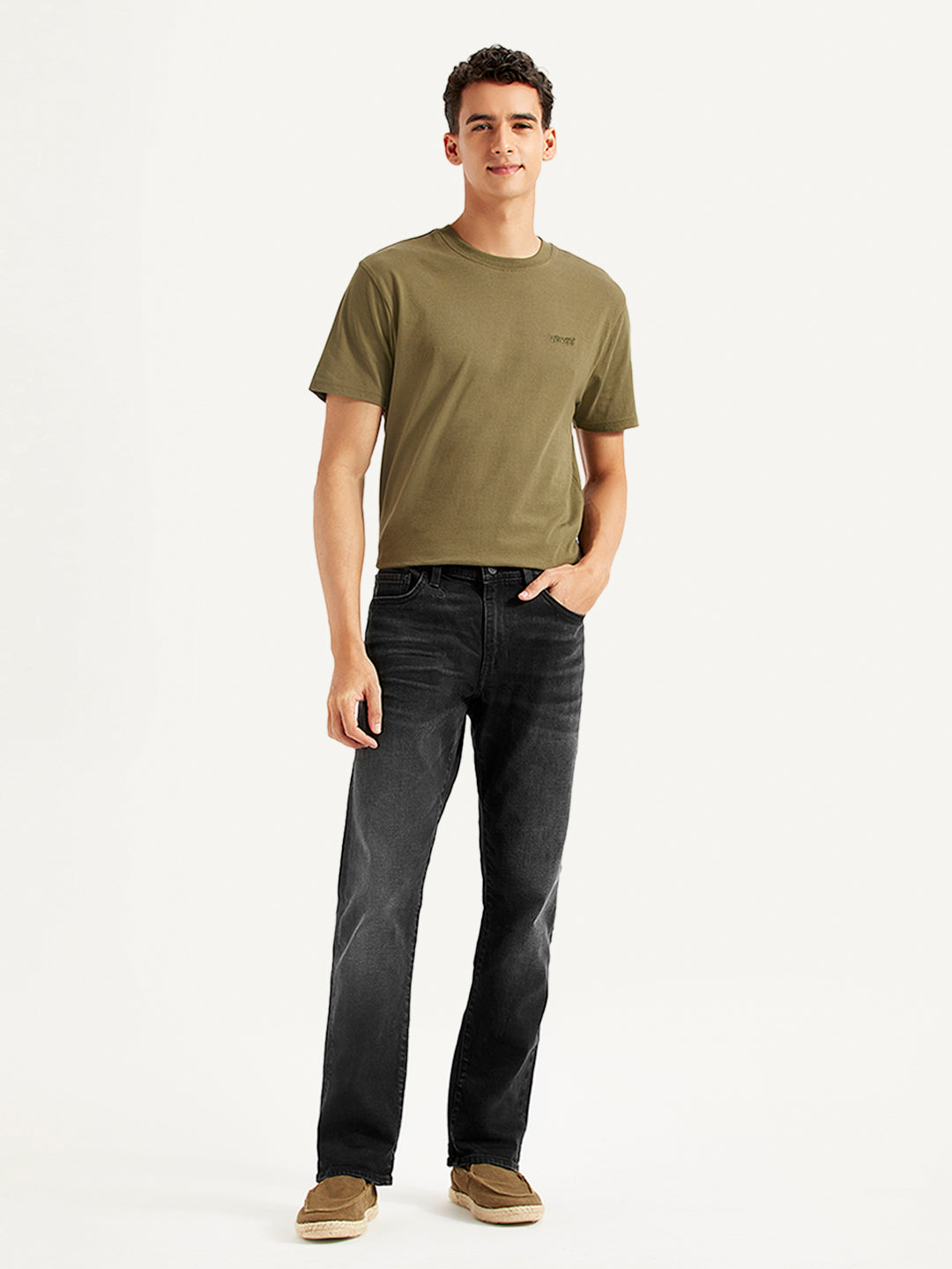 Men's 511 Grey Slim Fit Mid Rise Jeans - Front View