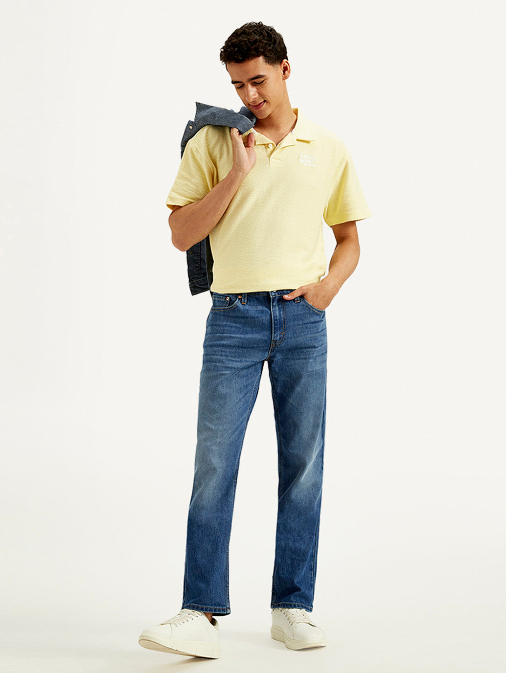 Men's 511 Blue Slim Fit Mid Rise Jeans