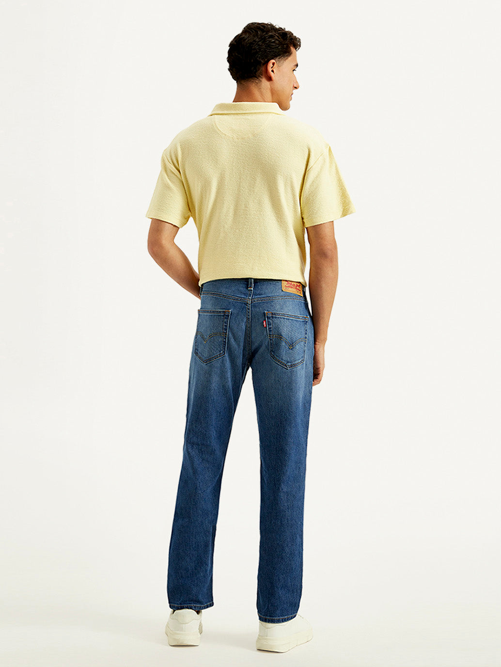 Men's 511 Blue Slim Fit Mid Rise Jeans - Back View