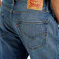 Men's 511 Blue Slim Fit Mid Rise Jeans - Detail View