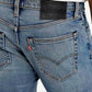 Men's 511 Blue Slim Fit Mid Rise Jeans - Detail View