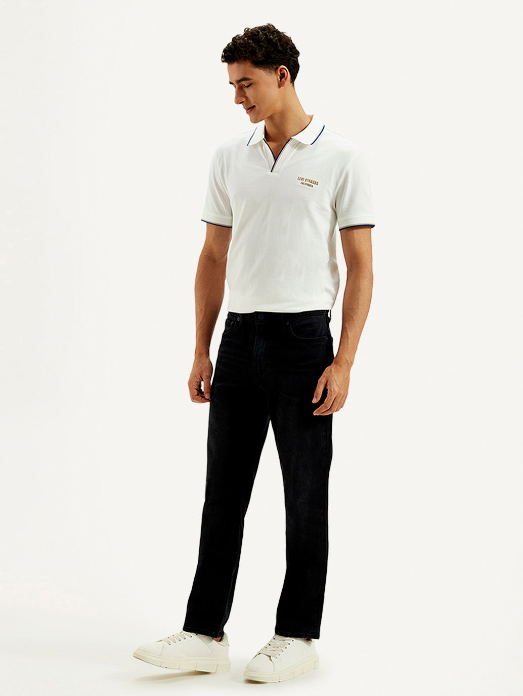 Men's 511 Black Slim Fit Mid Rise Jeans - Side View