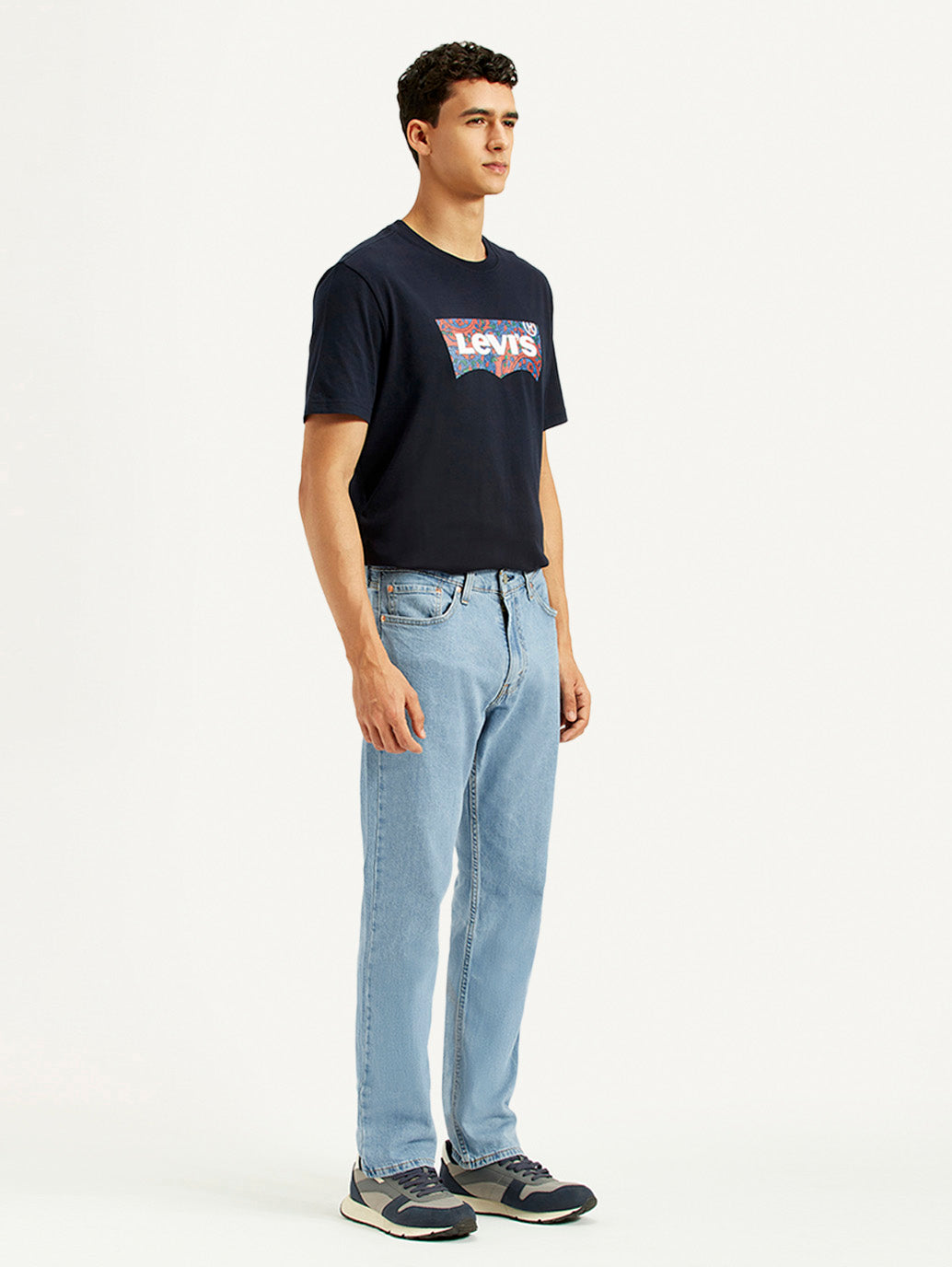 Men's 511 Light Blue Slim Fit Mid Rise Jeans - Side View