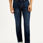 Men's 511 Dark Blue Slim Fit Mid Rise Jeans - Front View