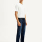 Men's 511 Dark Blue Slim Fit Mid Rise Jeans - Side View