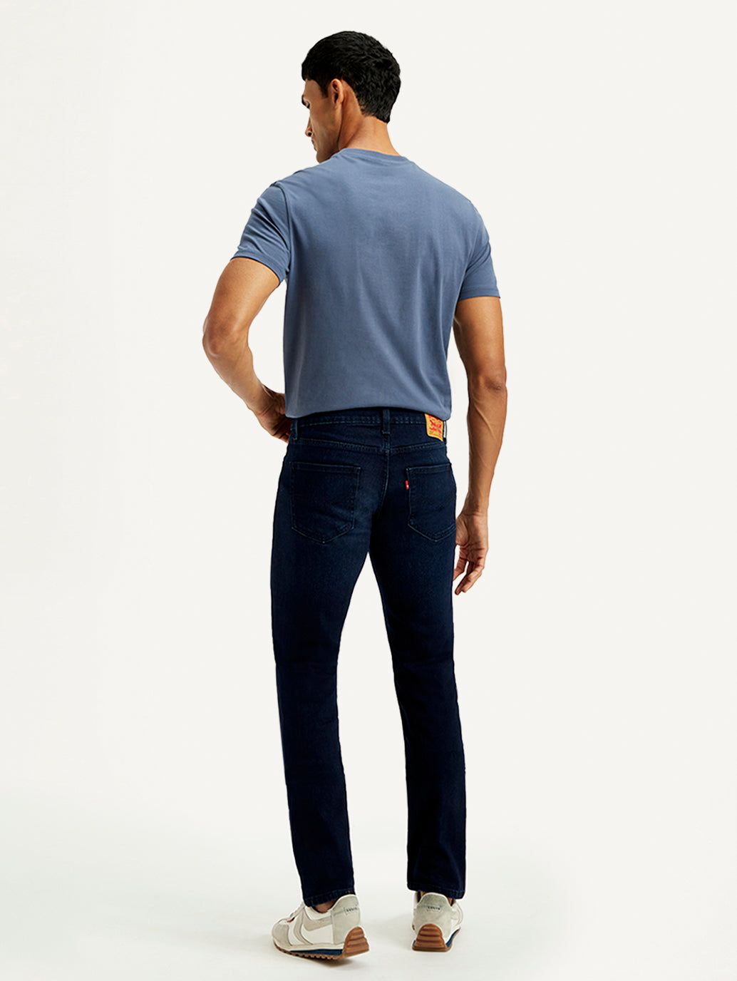 Men's 511 Navy Slim Fit Mid Rise Jeans - Back View