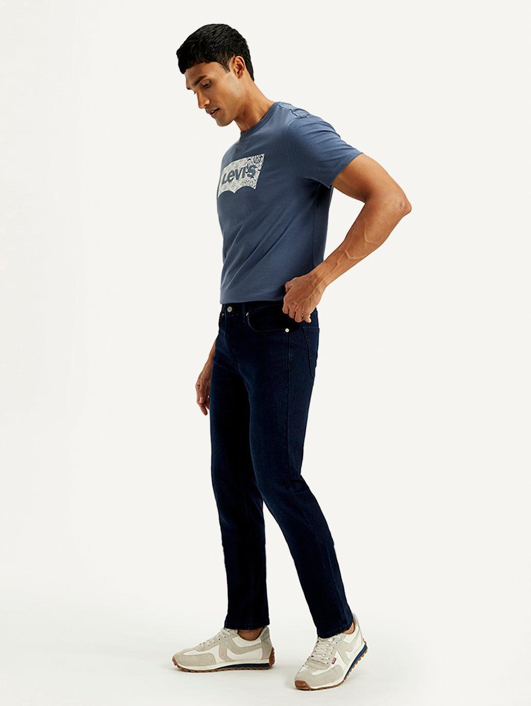 Men's 511 Navy Slim Fit Mid Rise Jeans - 75252a34-8505-44a5-985d-90097554b5f7 View