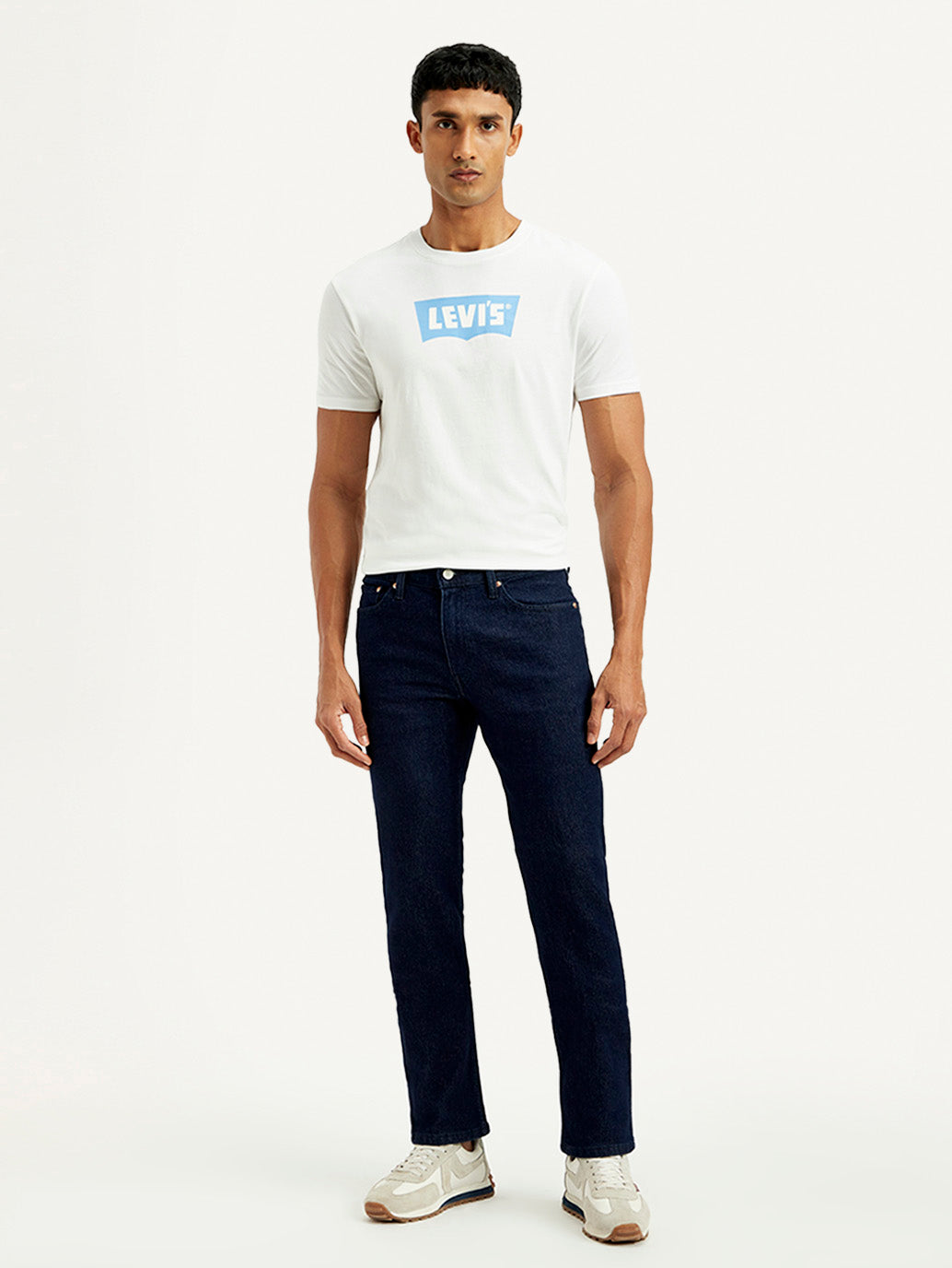 Men's 511 Navy Slim Fit Mid Rise Jeans - Front View