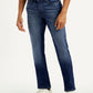 Men's 511 Blue Slim Fit Mid Rise Jeans - Front View