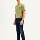 Men's 511 Dark Blue Slim Fit Mid Rise Jeans - Side View