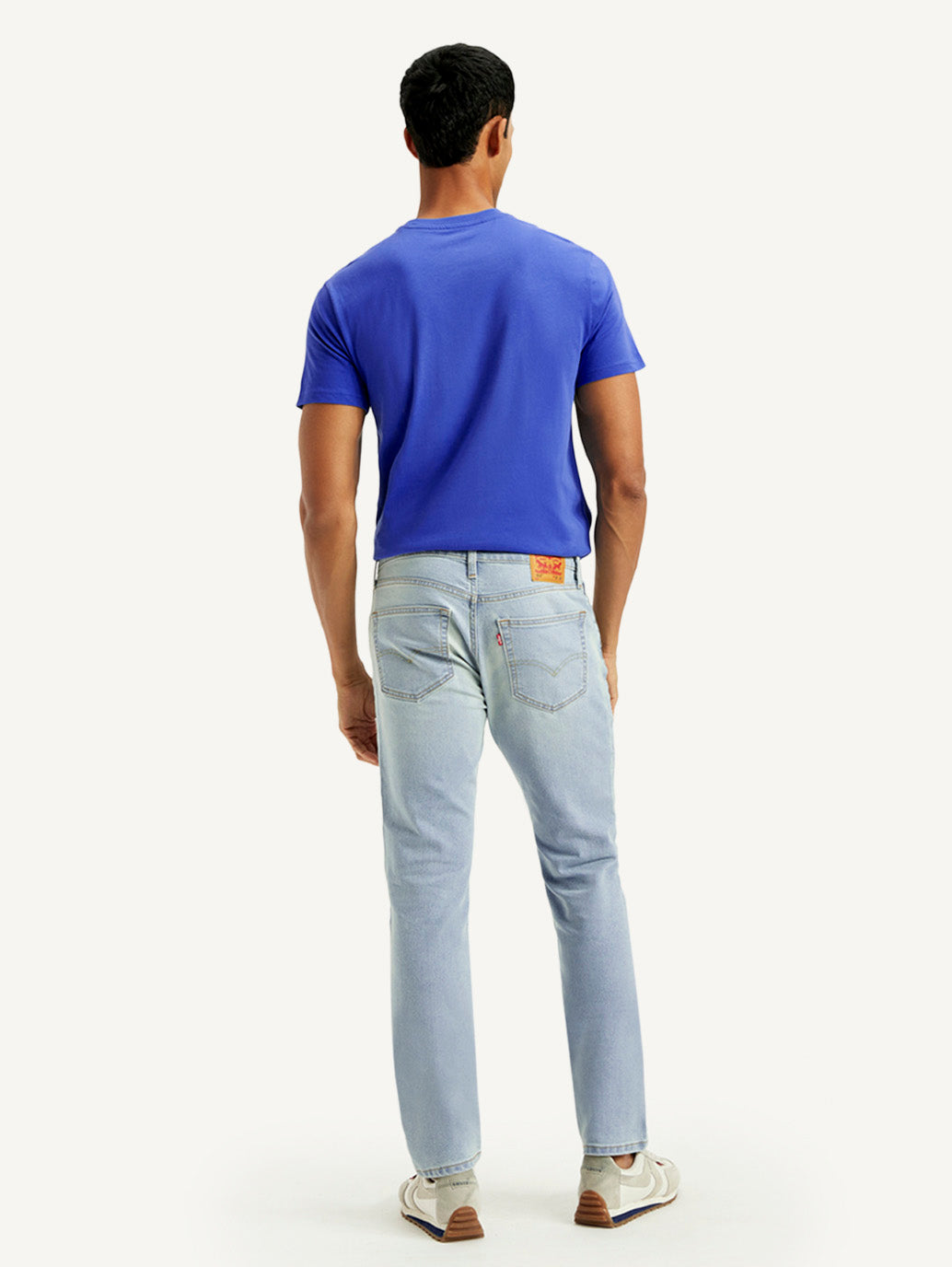 Men's 511 Light Blue Slim Fit Mid Rise Jeans - Back View
