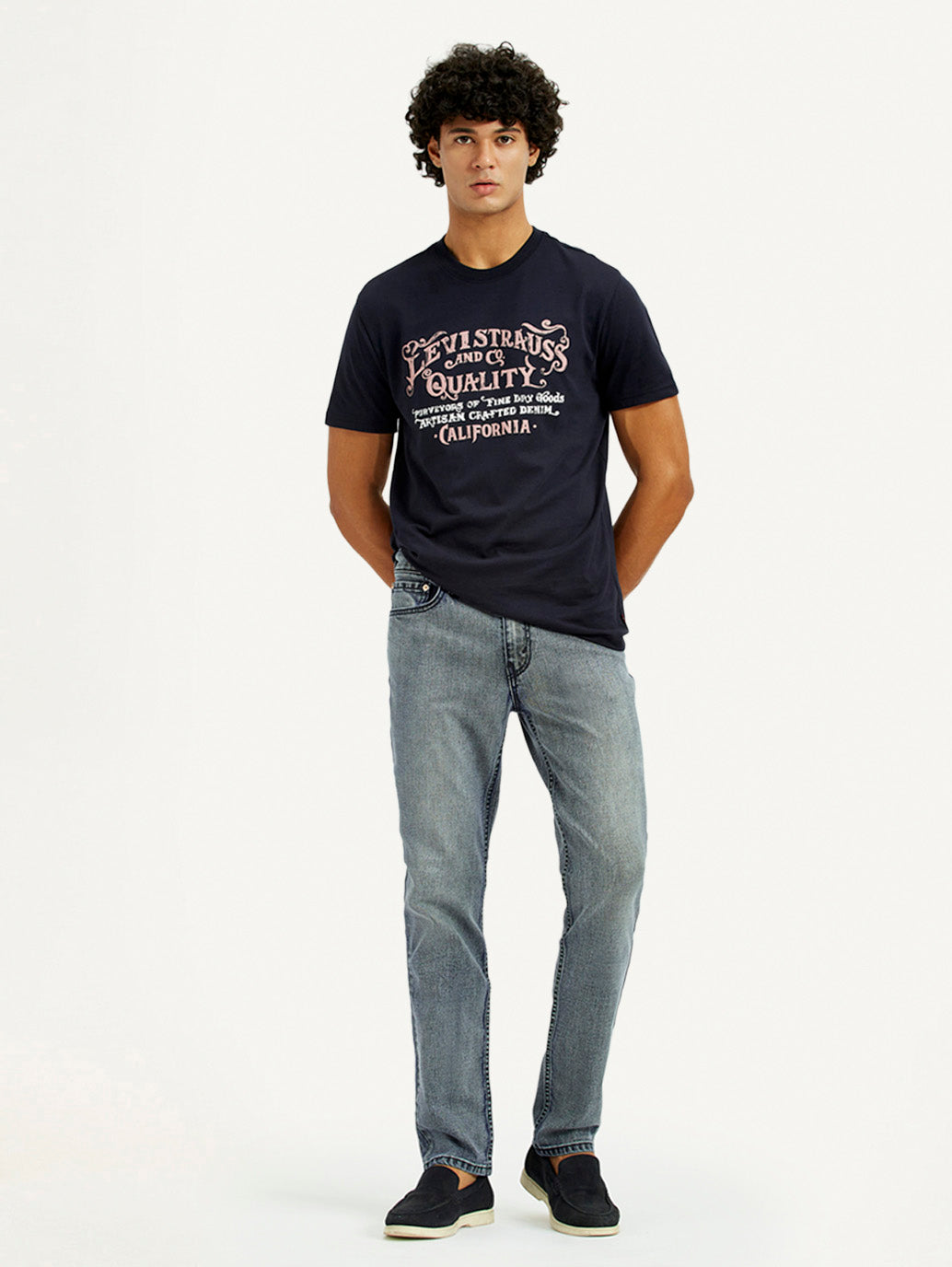 Men's Tinted 511 Indigo Slim Fit Mid Rise Jeans - Styleshot View