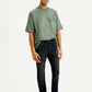 Men's 511 Dark Blue Slim Fit Mid Rise Selvedge Jeans - Styleshot View