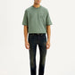 Men's 511 Dark Blue Slim Fit Mid Rise Selvedge Jeans - Front View
